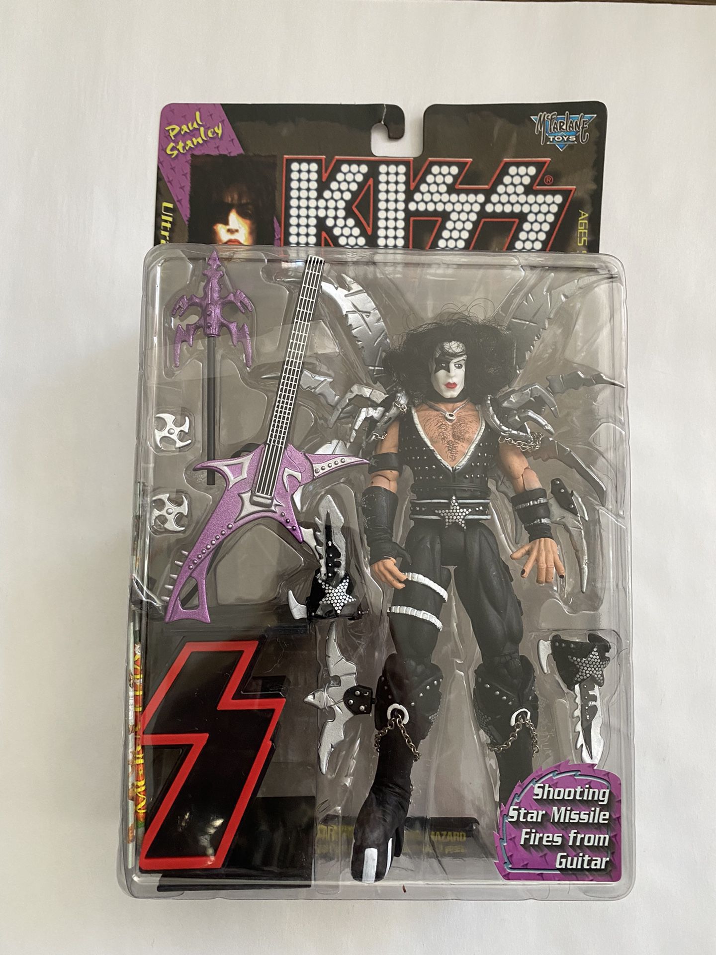 Kiss Paul Stanley action Figure In Box 1997