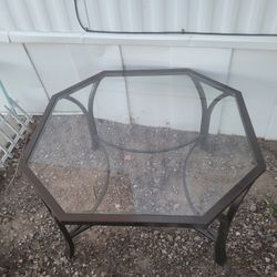 Oversized Glass Coffee Table 