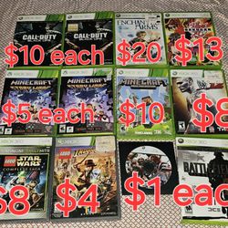 Xbox 360 Games $1 AND UP