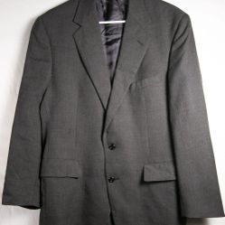 Brooks Brothers Mens Vintage Gray Lambs Wool Sport Jacket Size 43L