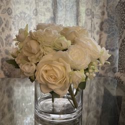 Artificial White Flower Arrangement 
