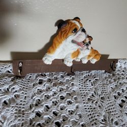 BULLDOG  Pet Leash Rack Decor