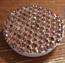 Rose gold bling phone grip pop socket style