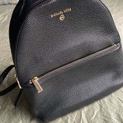Micheal Kors Backpack In Black