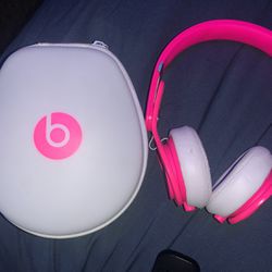 Pink Beats Headphone And Case 
