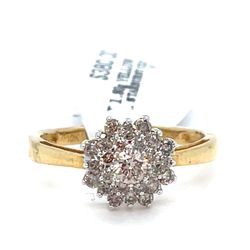 10Kt Yellow Gold Diamond Ring 1.80g .5CTW Size 6 201969