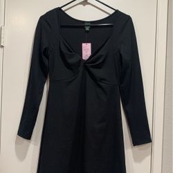 New Black Long Sleeve Dress