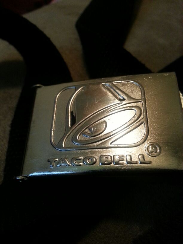 OG Taco Bell belt buckle and belt