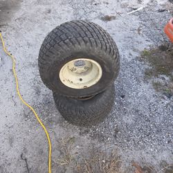 ((READ AD))((set of TWO)) TWO 18X9.5X8 REAR 4lug ZEROTURN wheels)) Zeroturn Mower 