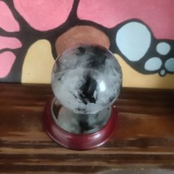 Rutilated Quartz With Black Tourmaline