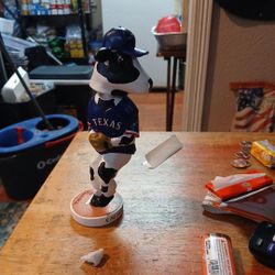 Texas Rangers Cow Bobblehead 
