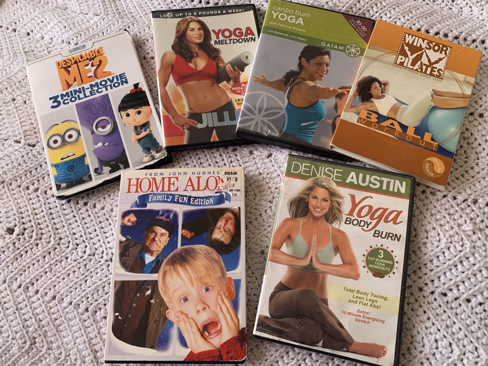 Movies and workout DVDs