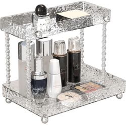 Bathroom Sink Organizer, 2 Tier Makeup Organiser, Vanity Organiser, Cosmetics Organiser Shelf, Vanity Trays for Bathroom Organizers and Storage for Co