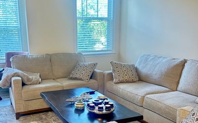 Modern Beige Sofa & Loveseat Set – Excellent Condition!