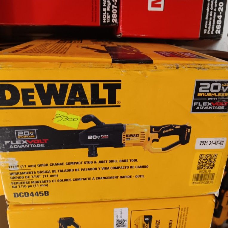 Dewalt new Hole Hawg Quick Lock Brushless 