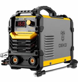 110/220V MMA Welder,160A ARC Welder Machine IGBT Digital Display LCD Hot Start Welder with Electrode Holder,Work Clamp, Input Power Adapter Cable and 