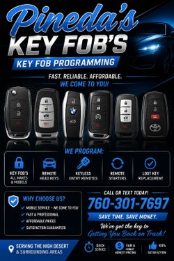 Brand new fob keys and Programming