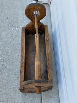 Antique Wooden Paper Towel Caddy