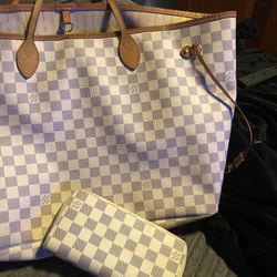 Authentic LOUIS VUITTON NEVERFULL AND WALLET