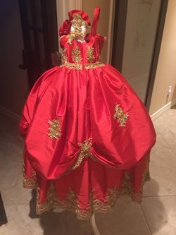 Little girls dress and headband