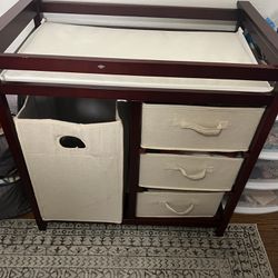 Changing Table With 3 Drawers And Hamper