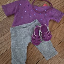 American Girl Purple Outfit