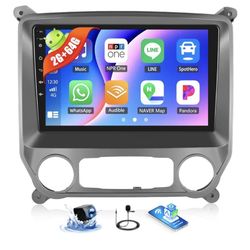 2G+64G Android 13 Wireless Carplay/Android Auto Car Radio for Chevy Silverado 2012-2019