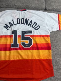 Martin Maldonado Signed Autograph Custom Jersey- GTSM Coa Sticker-Houston Astros