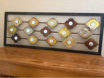 Geometric Pattern Metal Wall Decor