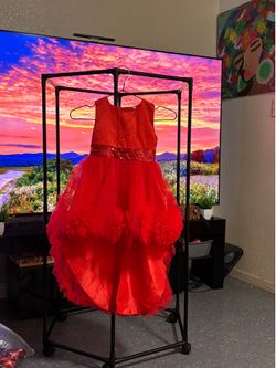 Brand New Girls' Red Holiday/Party Dress - Size 90 (Approx. 2T)