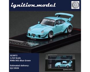 Ignition Model 1:64 Rauh-Welt Begriff RWB 993 Porsche – Blue Green Diecast