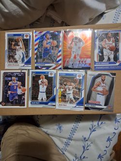 8- Card Lot Of JALEN BRUNSON- JOSH HART and MIKAL BRIDGES