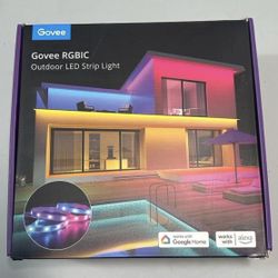 Govee Outdoor LED Strip Lights, 65.6ft Smart Led Strip Lights Work with Alexa and Google Assistant, App Control, IP65 Waterproof, RGBIC Outdoor Lights