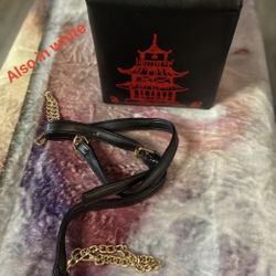 Black Or White Thank You Handbag (message Color To Order)