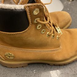 Champion Timberlands With Faux Hair