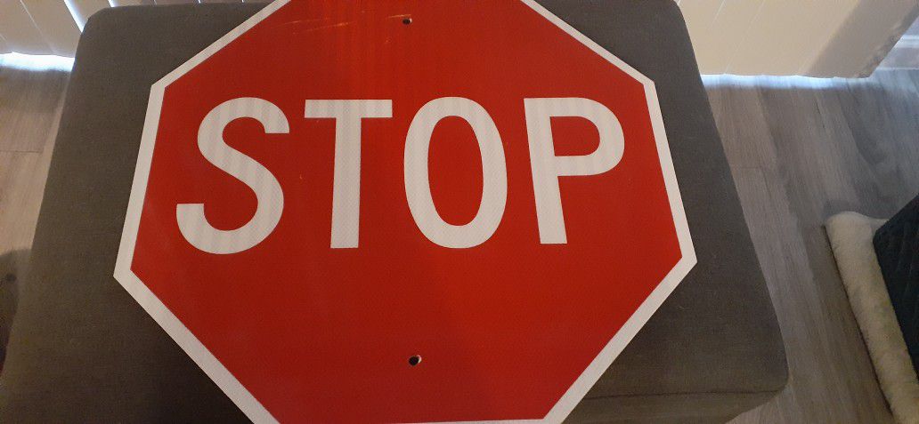 D.O.T. Stop Sign