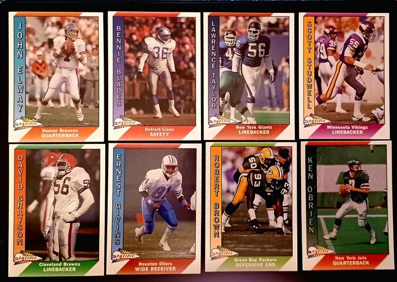 COLLECTOR PACIFIC FOOTBALL CARDS SET JOHN ELWAY, SCOTT STUDWELL AND OTHERS #3
