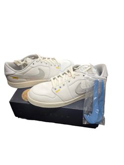New Air Jordan Retro 1 AJKO Low SP 'Union White Canvas