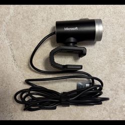 GENUINE Microsoft #1393 LifeCam Cinema 720p HD Webcam for Business  Black