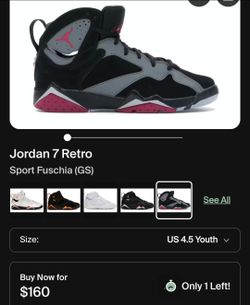 Jordan 7 Retro
Sport Fuschia (GS)
Used
Size 4.5y
