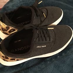 Cole Haan Brand, Women’s Grandsport Sneakers, Black Color, Size 9 , Used***