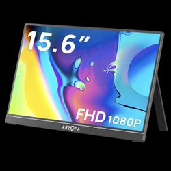 ARZOPA 15.6” Portable Monitor 1080P FHD USB-C HDMI New