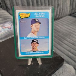 Topps Heritage  National League  2013 ERA Leaders Baseball Card 