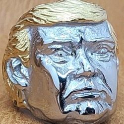 PRESIDENT DONALD TRUMP STAINLESS STEEL RING BRAND NEW SIZES 7-15