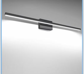 VOLISUN Modern Bathroom Vanity Light 39.4 Inch, 24W Dimmable 5CCT Led Bathroom Light Fixture Over Mirror, Black Bar Vanity Light For Bathrooms Mirror