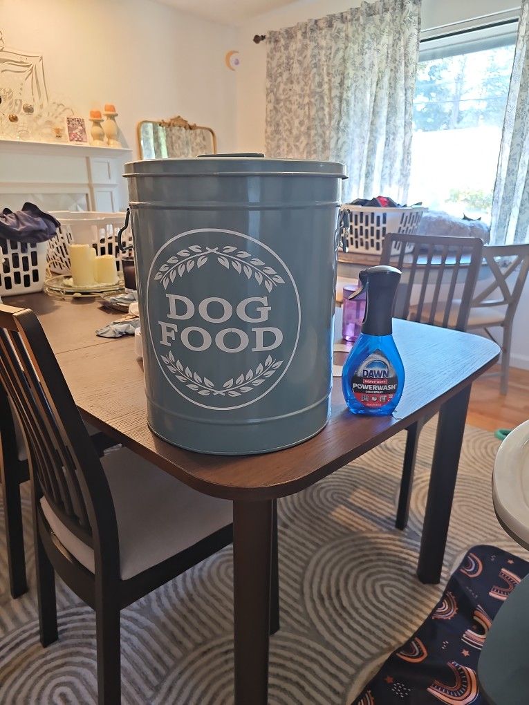 Large Dog Food Tin