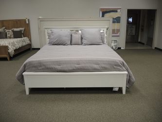 Main & Co. Waterpointe White King Panel Bed - White | Headboard