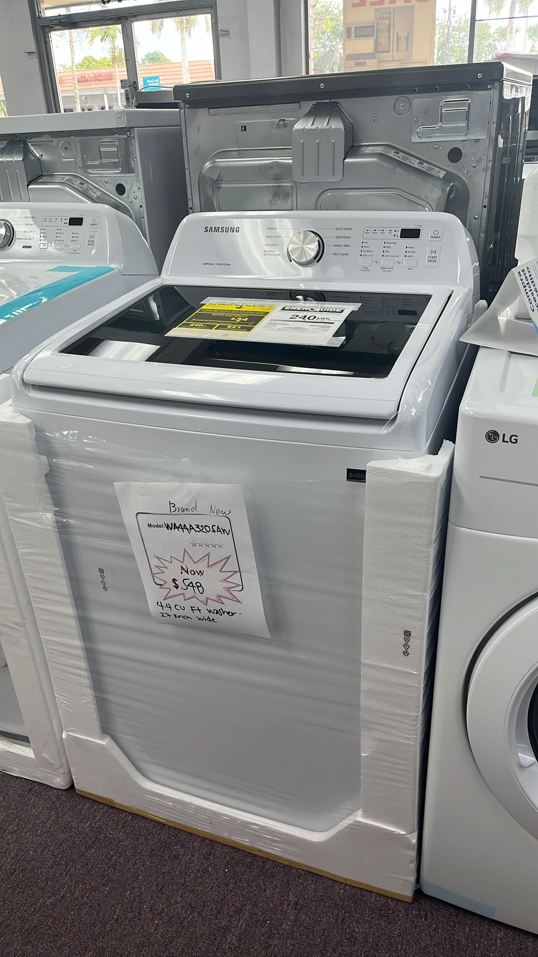 Washer Top Load New 1 Year Warranty 