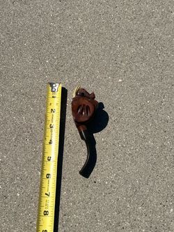 Vintage Wood Italy Briar Elephant Head Figural Pipe 5 1/4" Long