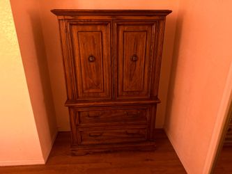 ALL FREE  Large Cabinet, end Tables, lamp
